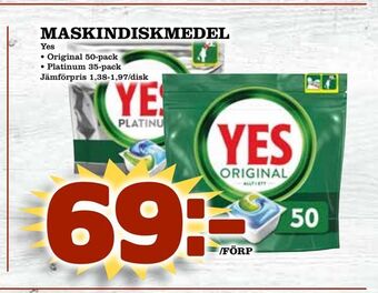 Supergrossen Maskindiskmedel erbjuda