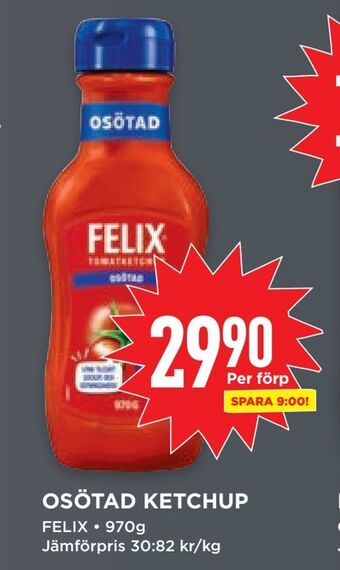Willys Osötad ketchup erbjuda