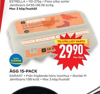 Willys Hemma Ägg 15-pack erbjuda