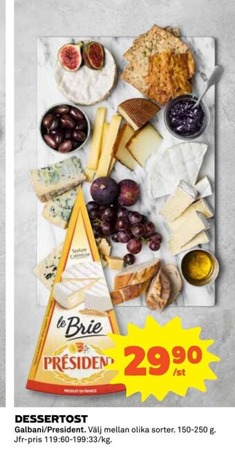 Coop Dessertost erbjuda