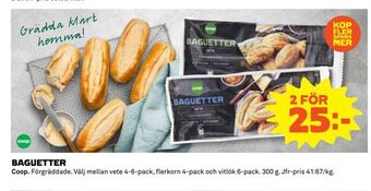 Coop Baguetter erbjuda