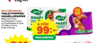Coop Toalettpapper/ hushållspapper erbjuda