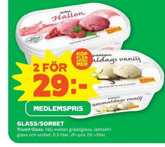 Stora Coop Glass/sorbet erbjuda