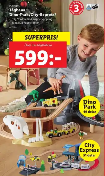 Lidl Playtive Tågbana , Dino-Park/ City- Express erbjuda