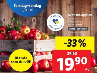 Lidl Svenska äpplen erbjuda