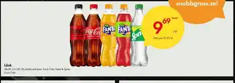 Snabbgross Läsk 24 x 50 cl, Coca Cola, Fanta & Sprite erbjuda