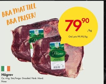 Snabbgross Högrev Prime erbjuda