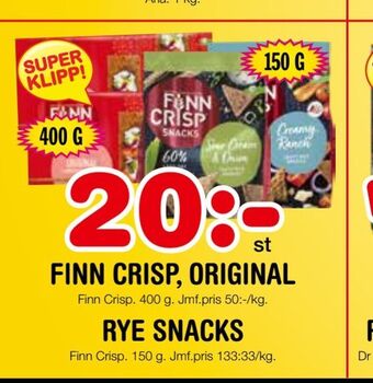 Rye snacks