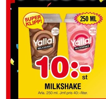Nya Pulsen Milkshake erbjuda