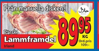 Supergrossen Lammframdel erbjuda