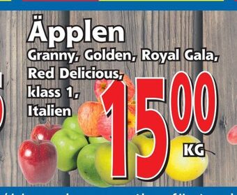 Supergrossen Äpplen erbjuda