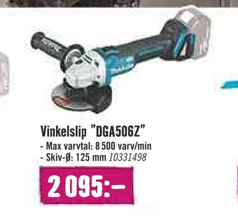 Hornbach Vinkelslip "dga506z" erbjuda