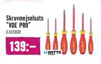 Skruvmejselsats 'vde pro'