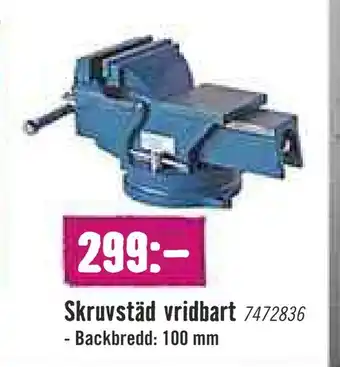 Skruvstäd vridbart