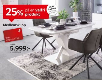 XXXLutz Matbord erbjuda