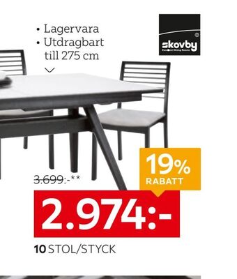 XXXLutz Stol/styck erbjuda
