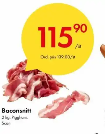 Snabbgross Baconsnitt Scan erbjuda