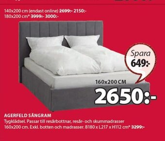 JYSK Agerfeld Sängram erbjuda