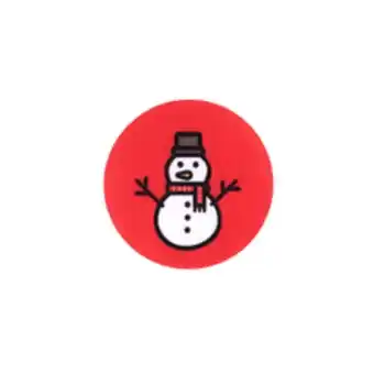 Tygmärke jul, snögubbe