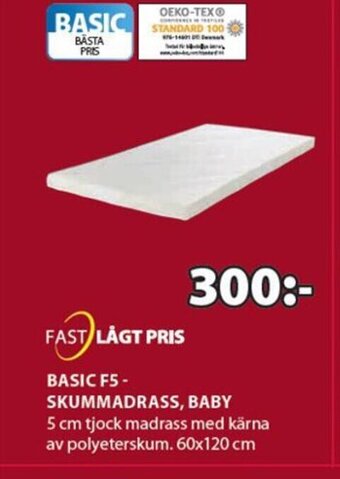 JYSK Basic F5 Skummadrass ,Baby erbjuda