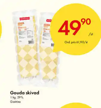 Snabbgross Gouda skivad 1kg erbjuda