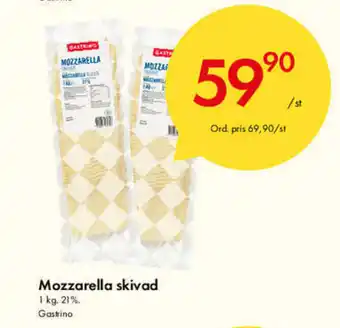Snabbgross Mozzarella skivad 1kg erbjuda