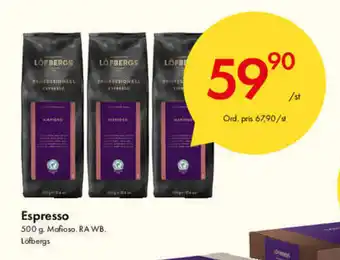 Snabbgross Löfbergs spresso 500g erbjuda