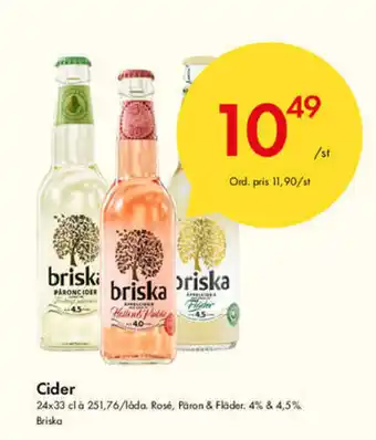 Briska Cider 24x33cl