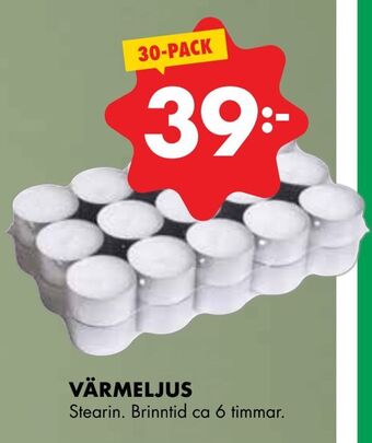 ÖoB Värmeljus erbjuda