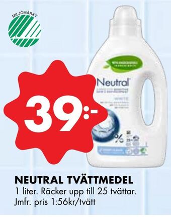 ÖoB Neutral tvättmedel erbjuda