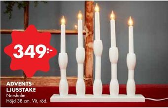 ÖoB Adventsljusstake erbjuda
