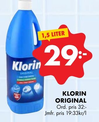 ÖoB Klorin original erbjuda