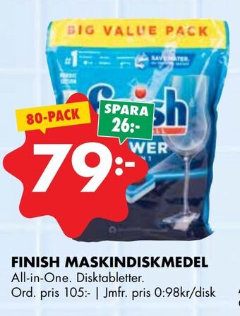 ÖoB Finish maskindiskmedel erbjuda