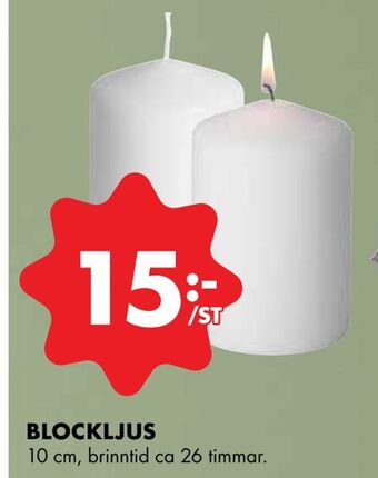 ÖoB Blockljus erbjuda