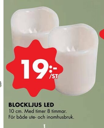ÖoB Blockljus led erbjuda