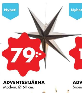 ÖoB Adventsstjärna erbjuda