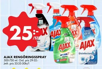 ÖoB Ajax rengöringsspray erbjuda