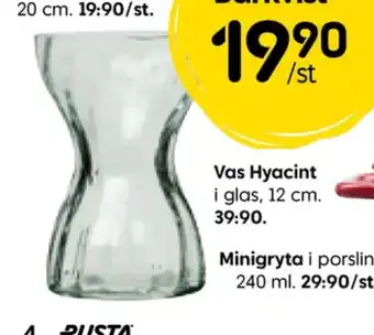 Rusta Vaser erbjuda