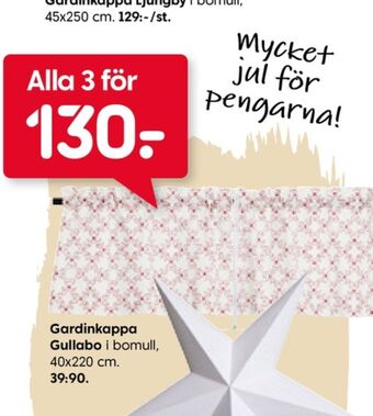 Rusta Form living gardinkappa erbjuda