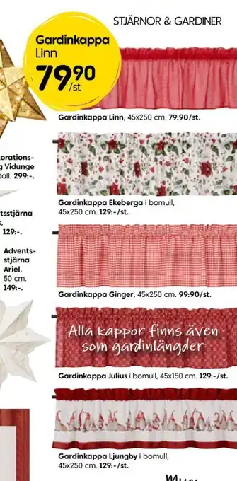 Rusta Form living gardinkappa erbjuda