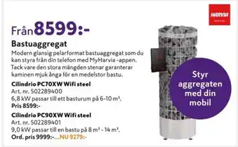 K-rauta Harvia bastuaggregat erbjuda