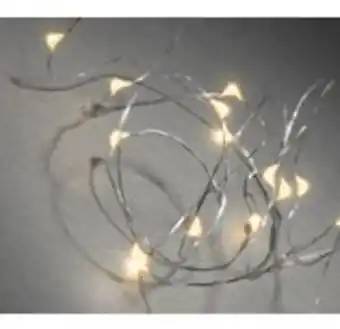 Hornbach Ljusslinga konstsmide 1,9m 20 bärnstensfärgade mikro led timer silver erbjuda
