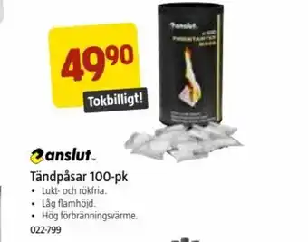 Anslut Tändpåsar 100-pk