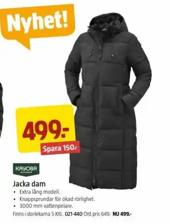 Jula Jacka Dam erbjuda