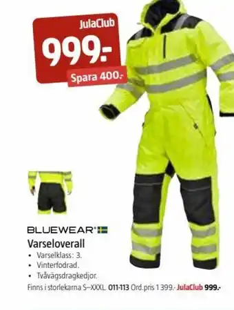 Jula Bluewear Varseloverall erbjuda