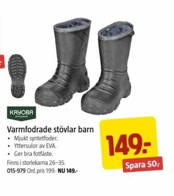 Jula Varmfodrade Stövlar Barn erbjuda