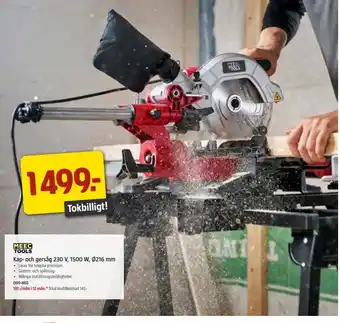 Jula Meec Tools Kap-och gersåg 230 V,1500 W,Ø216 mm erbjuda