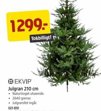 Jula Ekvip Julgran 210 cm erbjuda