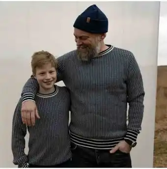 Vinga stickad fiskartröja herr