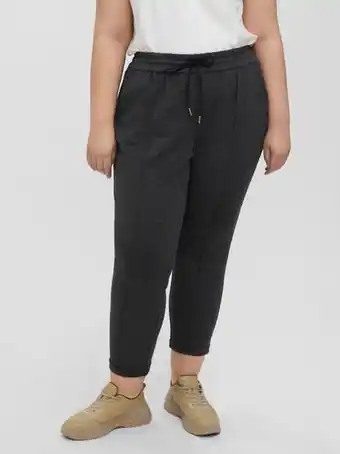 Vero Moda Lös passform medelhög midja uppvikta fållar curve byxor erbjuda